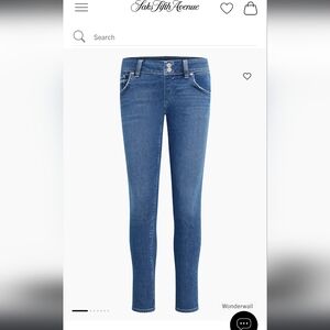 Hudson Mid-Rise Skinny ankle jeans